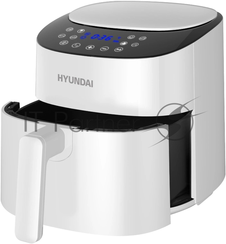 Аэрогриль Hyundai HYF-4055 1500Вт белый/черный