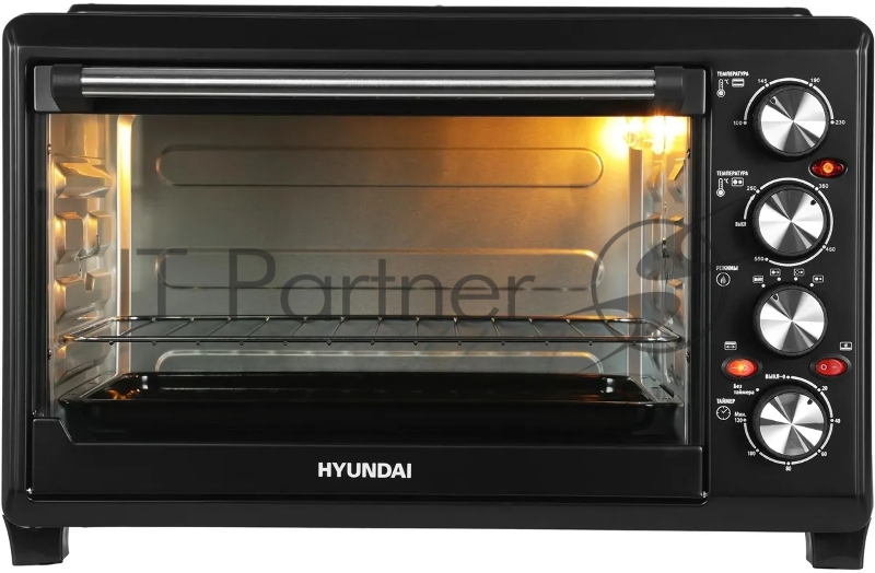 Мини-печь Hyundai MIO-HY086 38л. 1600Вт черный