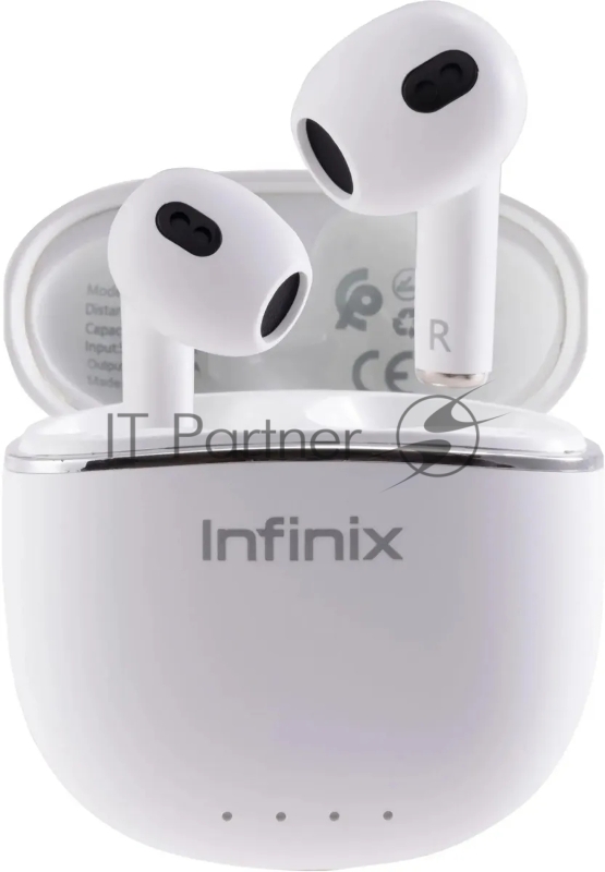 Гарнитура вкладыши Infinix XBuds XE23 белый беспроводные bluetooth в ушной раковине (10311755)