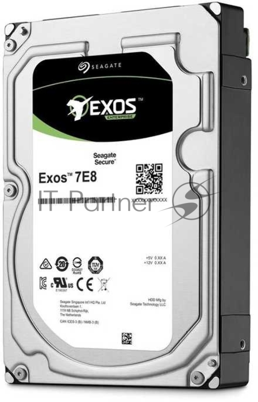 Жесткий диск Seagate Original SATA-III 4Tb ST4000NM000A Exos 7E8 (7200rpm) 256Mb 3.5
