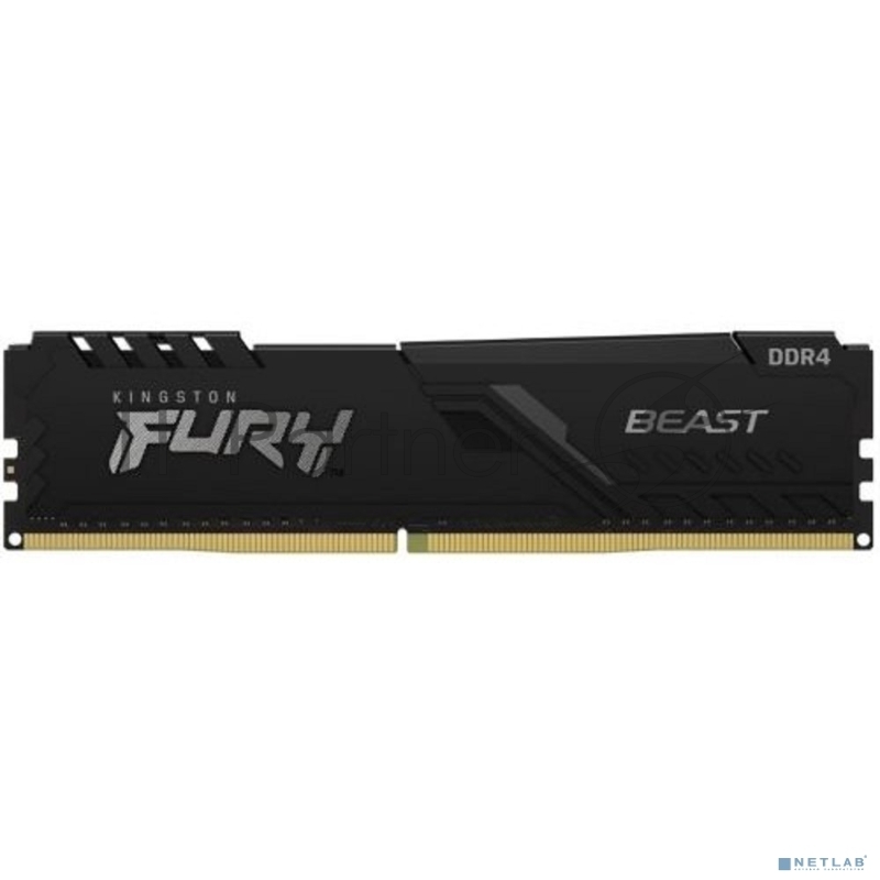Оперативная память Kingston DRAM 32GB 3200MHz DDR4 CL16 DIMM FURY Beast Black EAN: 740617319828