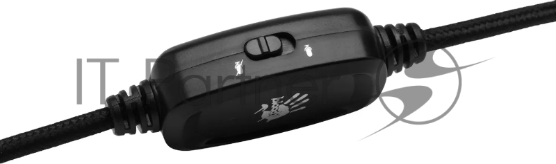 Наушники с микрофоном A4Tech Bloody G260p белый/черный 2м мониторные USB оголовье (G260P)
