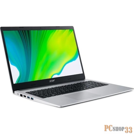 Ноутбук Acer Aspire 3 A315-23 Pentium Silver N5030 4Gb SSD256Gb Intel UHD Graphics 15.6 IPS FHD (1920x1080) noOS silver WiFi BT Cam (NX.HUTEX.039)