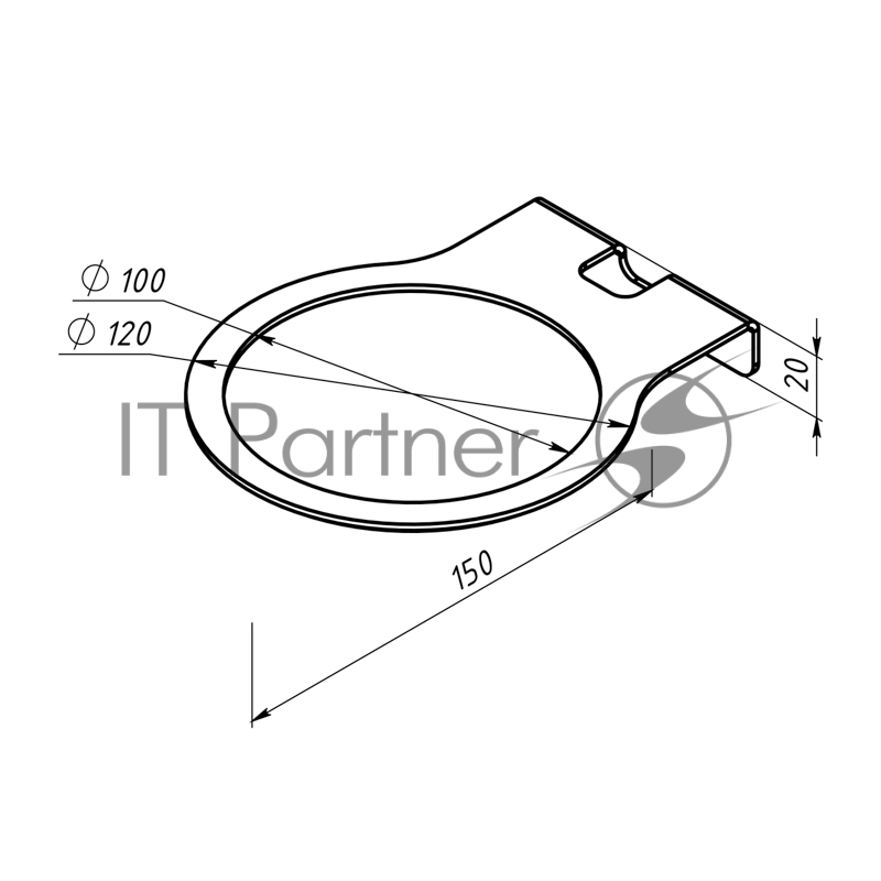 Кронштейн для колонок, настенный, белый REXANT