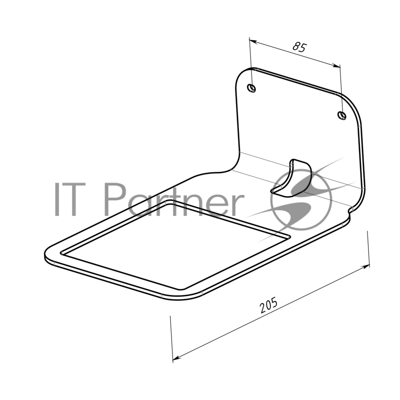 Кронштейн для Яндекс Станции, настенный, серый REXANT