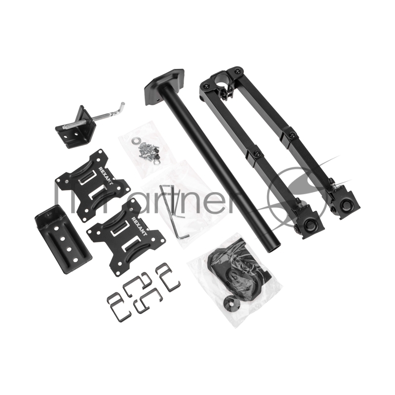 Кронштейн для двух мониторов 13-32, одно колено настольный, серия офис REXANT