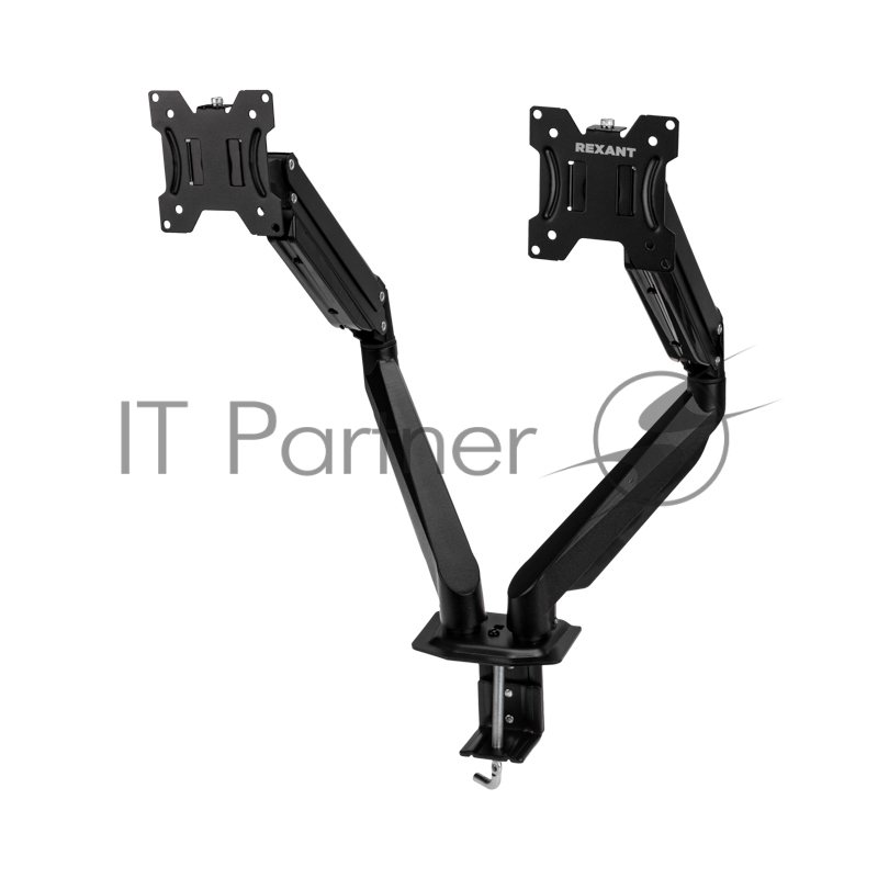 Кронштейн для двух мониторов 13-32, настольный с газлифтом, серия PROFI REXANT