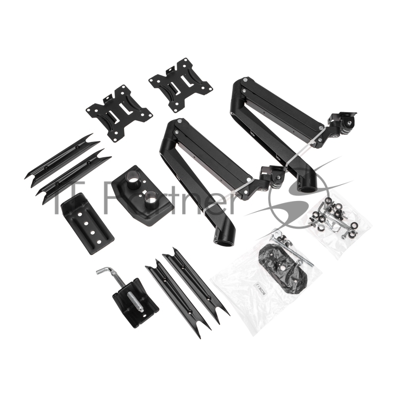 Кронштейн для двух мониторов 13-32, настольный с газлифтом, серия PROFI REXANT