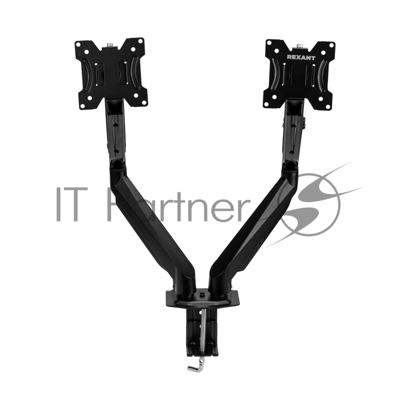 Кронштейн для двух мониторов 13-32, настольный с газлифтом, серия PROFI REXANT