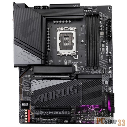 Материнская плата Gigabyte Z790 A ELITE X WIFI7 Soc-1700 Intel Z790 4xDDR5 ATX AC`97 8ch(7.1) 2.5Gg RAID+HDMI+DP