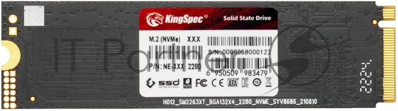 Накопитель SSD Kingspec PCIe 3.0 x4 2TB NE-2TB M.2 2280