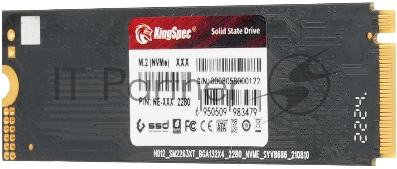 Накопитель SSD Kingspec PCIe 3.0 x4 2TB NE-2TB M.2 2280