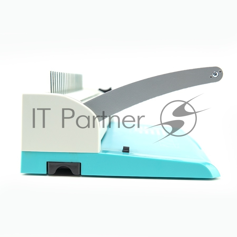 Переплетчик Heleos БП13п бирюзово-белый (БП13ПББ) A4/перф.13л.сшив/макс.450л./пл (6-51мм)