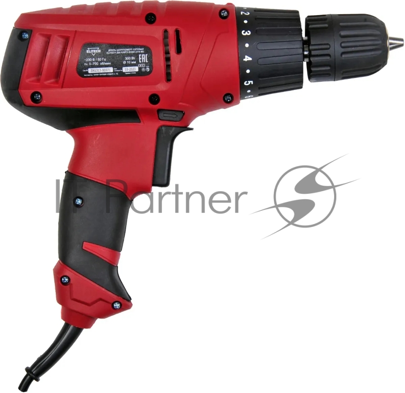 Шуруповерт Elitech ДШ 028РЭ 300Вт патрон:быстрозажимной (E2201.018.00)