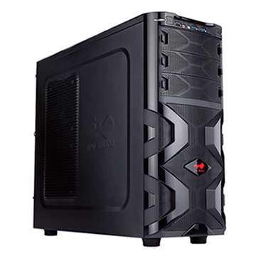 Корпус Miditower IN-WIN IW-MG136U3, ATX, черный (без БП)