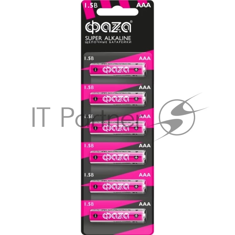 Элемент питания LR03 (AAA) ФАZА Super Alkaline блистер, 6 шт.