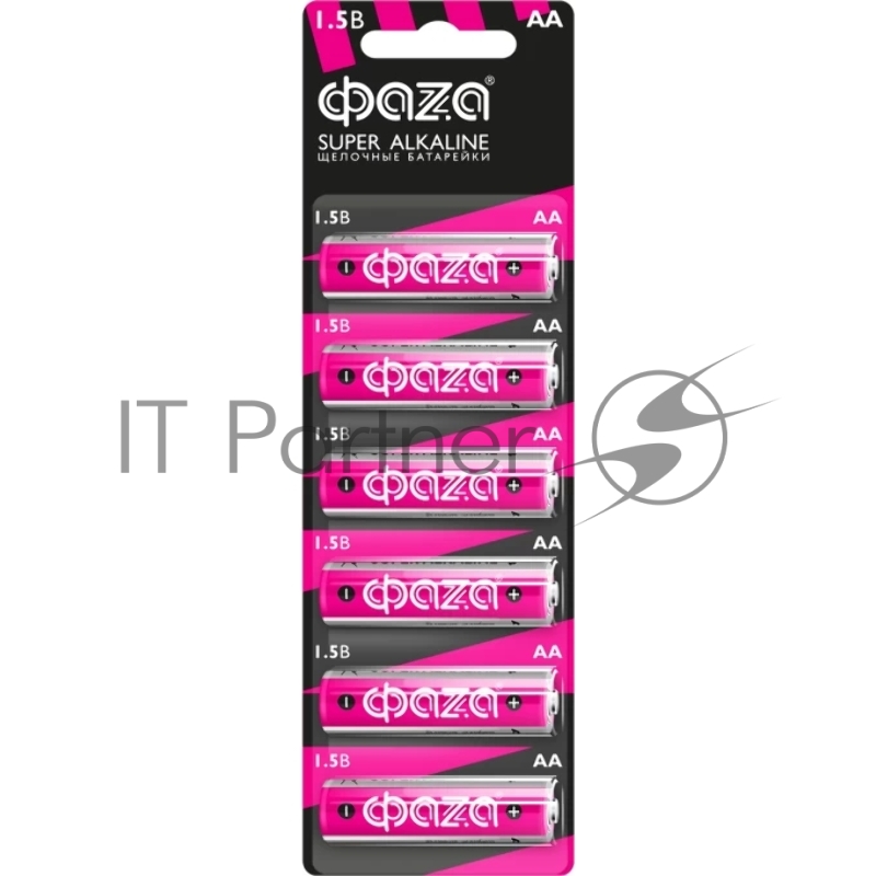Элемент питания LR 6 (AA) ФАZА Super Alkaline блистер, 6 шт.