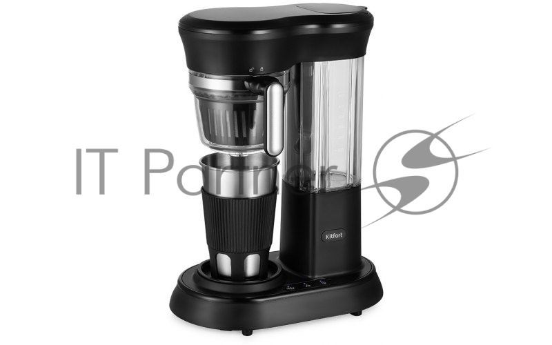 Кофемашина Kitfort КТ-7141 600Вт черный/нержавеющая сталь