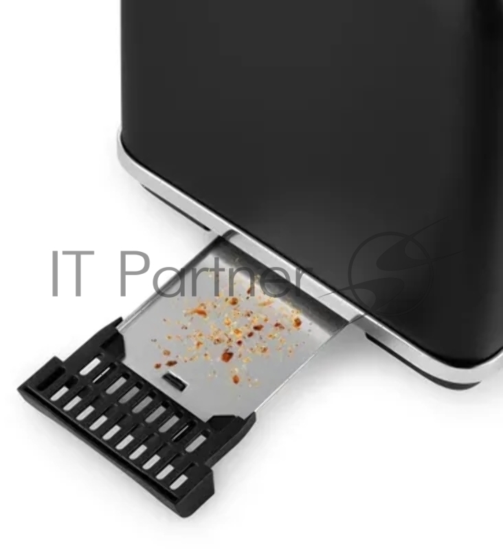 Тостер Kitfort КТ-6219 870Вт нержавеющая сталь/черный