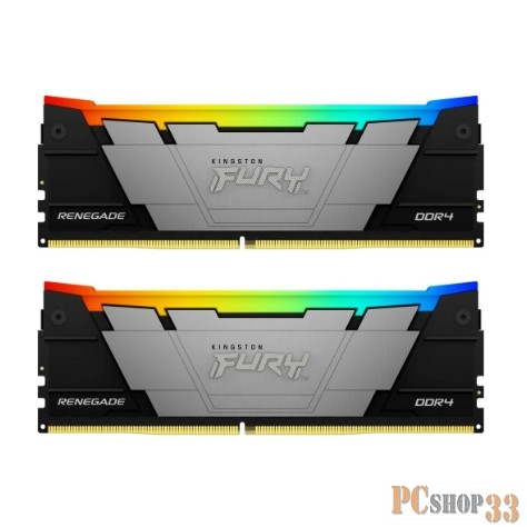Память DDR4 2x16GB 3200MHz Kingston KF432C16RB12AK2/32 Fury Renegade RGB RTL PC4-25600 CL16 DIMM 288-pin 1.35В dual rank Ret