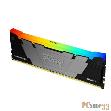 Память DDR4 2x16GB 3200MHz Kingston KF432C16RB12AK2/32 Fury Renegade RGB RTL PC4-25600 CL16 DIMM 288-pin 1.35В dual rank Ret