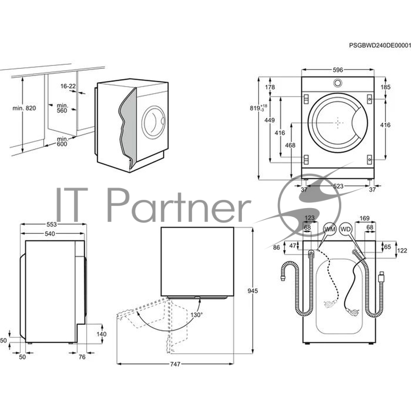 Стиральная машина Electrolux EWN7F447WI класс:B загрузка до 7кг