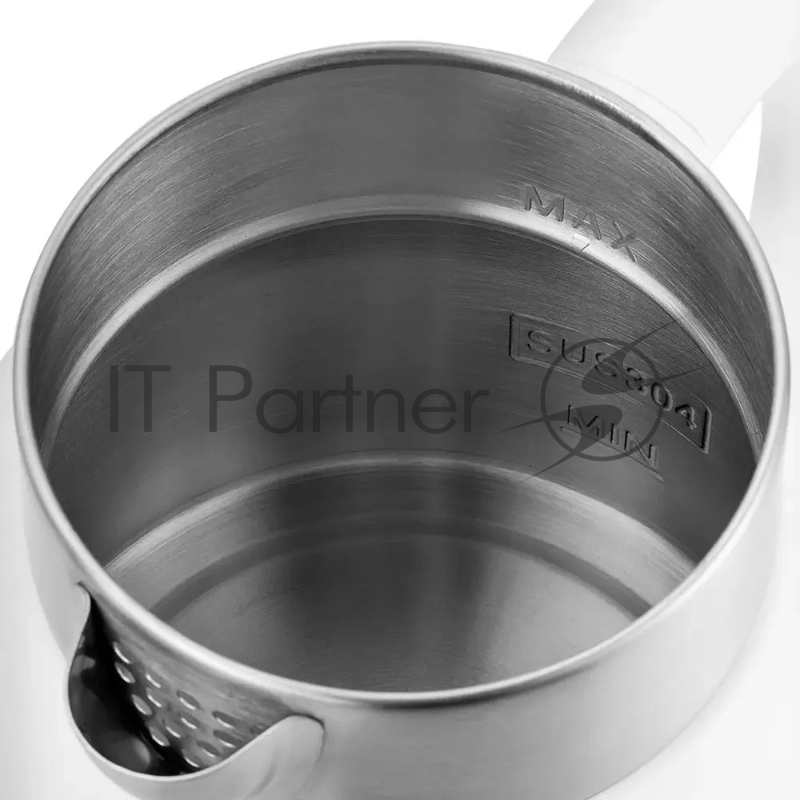 Чайник электрический Kitfort КТ-6196-2 1.5л. 2200Вт белый/серебристый (корпус: нержавеющая сталь)