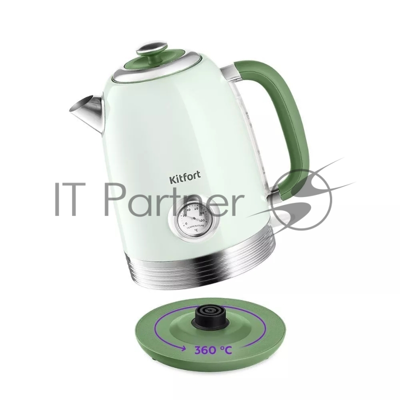 Чайник электрический Kitfort КТ-6604 1.7л. 2200Вт мятный (корпус: пластик)