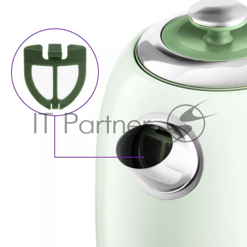 Чайник электрический Kitfort КТ-6604 1.7л. 2200Вт мятный (корпус: пластик)