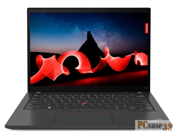 Ноутбук Lenovo ThinkPad T14 G4 Core i7 1360P 16Gb SSD512Gb NVIDIA GeForce MX550 4Gb 14 IPS WUXGA (1920x1200) noOS black WiFi BT Cam (21HEA023CD)