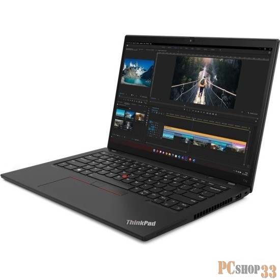 Ноутбук Lenovo ThinkPad T14 G4 Core i7 1360P 16Gb SSD512Gb NVIDIA GeForce MX550 4Gb 14 IPS WUXGA (1920x1200) noOS black WiFi BT Cam (21HEA023CD)