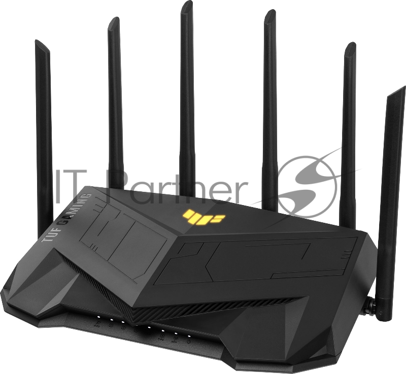 Маршрутизатор Asus TUF-AX6000 AX6000 2.5GE/USB3.0 компл.:устройство/крепления/ад черный (упак.:1шт)