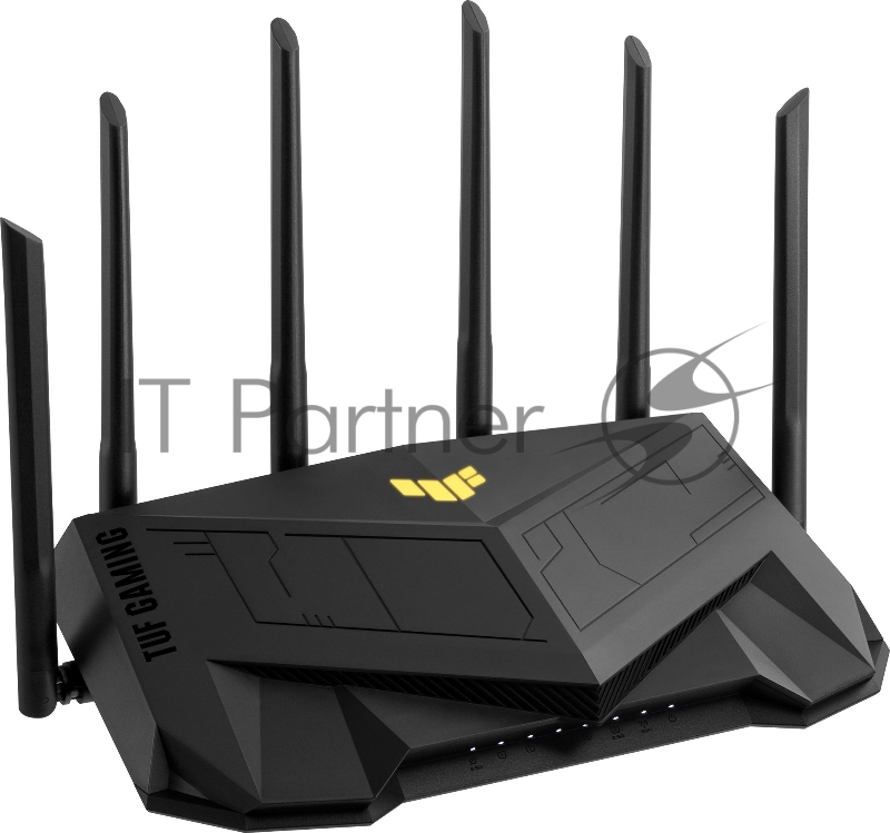 Маршрутизатор Asus TUF-AX6000 AX6000 2.5GE/USB3.0 компл.:устройство/крепления/ад черный (упак.:1шт)