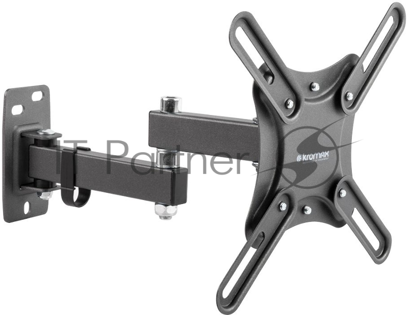 Кронштейн для телевизора Kromax CORBEL-5 черный 15-42 макс.25кг настенный поворот и наклон