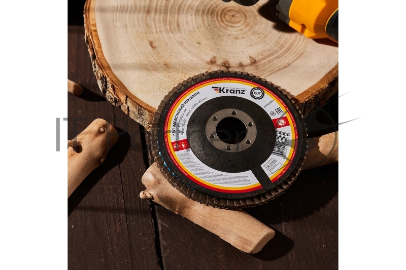 Круг лепестковый торцевой, P24, 115х22,2мм KRANZ