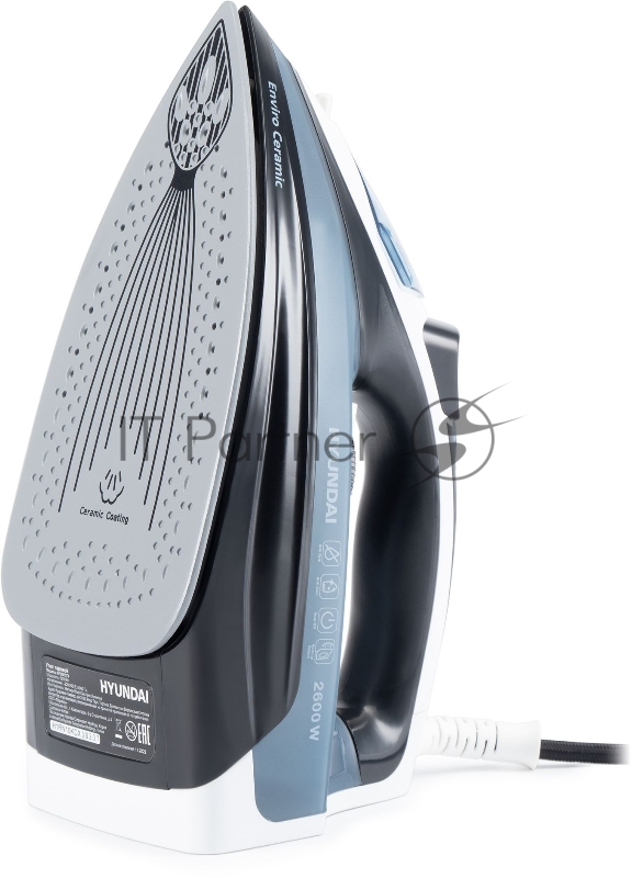 Утюг Hyundai H-SI01573 2600Вт черный/синий