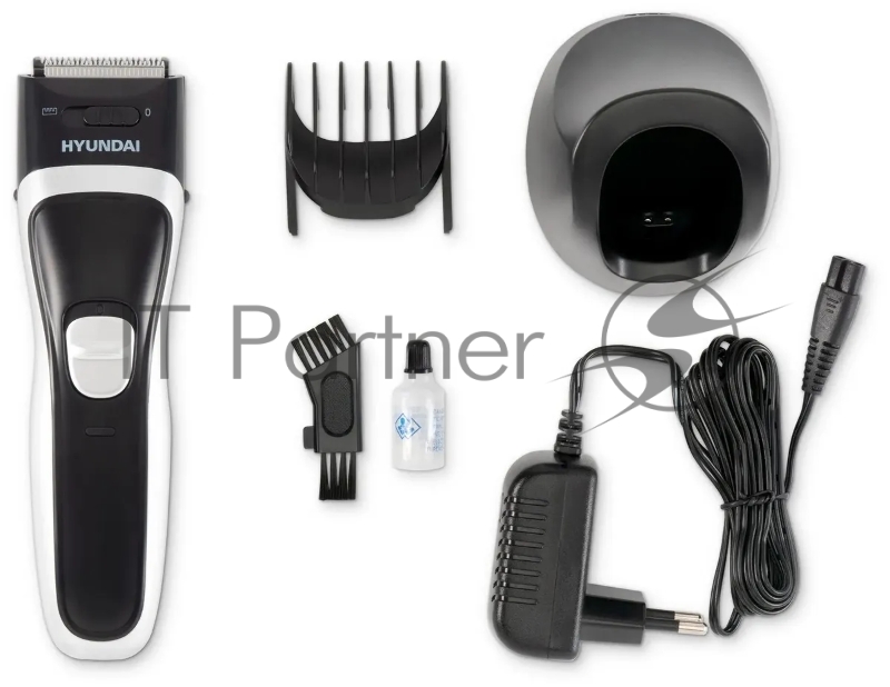 Машинка для стрижки Hyundai H-HC7117 черный 5Вт (насадок в компл:1шт)