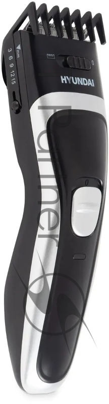 Машинка для стрижки Hyundai H-HC7117 черный 5Вт (насадок в компл:1шт)