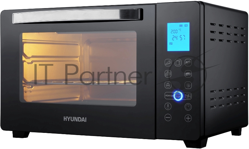 Мини-печь Hyundai MIO-HY096 28л. 1600Вт черный