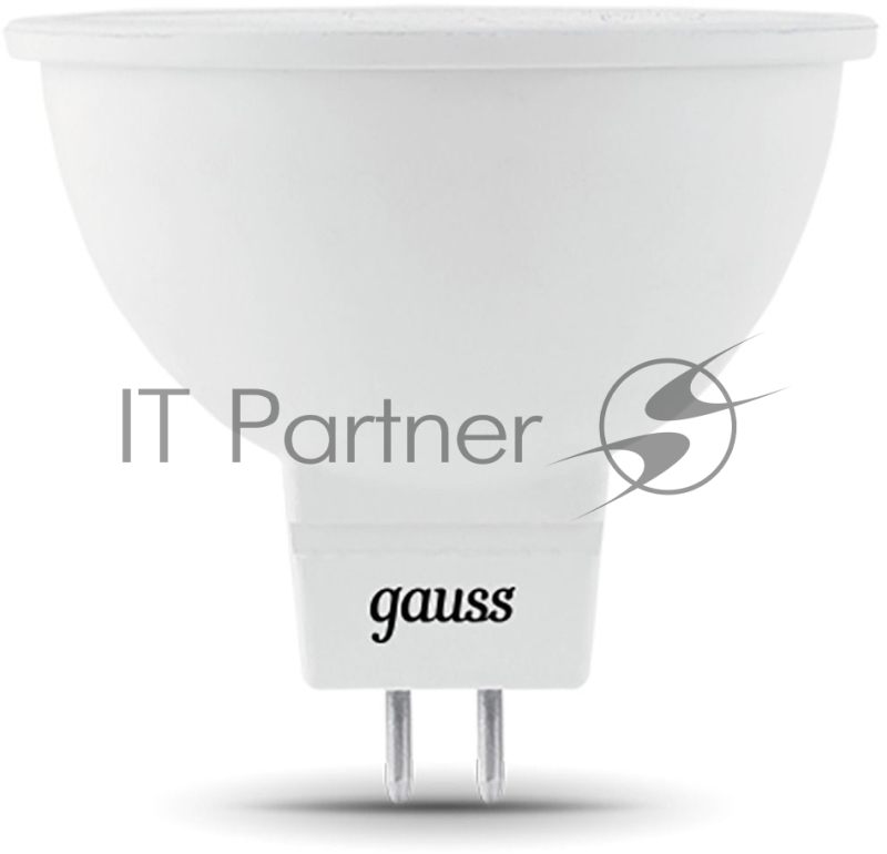 Лампа светодиодная Gauss 101505305 5Вт цок.:GU5.3 рефлек. 220B 6500K св.свеч.бел.хол. (упак.:10шт)