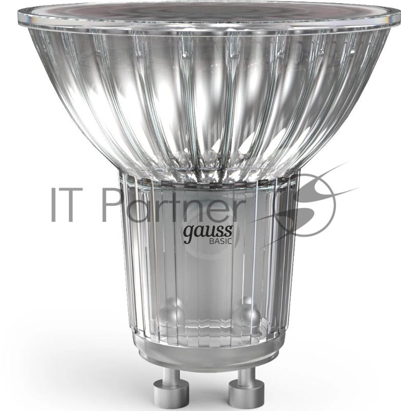 Лампа светодиодная Gauss Basic 6Вт цок.:GU10 софит св.свеч.бел.нейт. (10106262)
