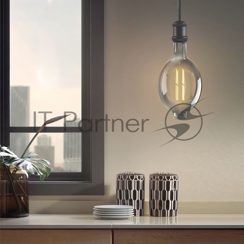 Лампа филам. Gauss Filament Vintage 8Вт цок.:E27 шар 220B 2400K св.свеч.бел.теп. (упак.:1шт) (151802008)