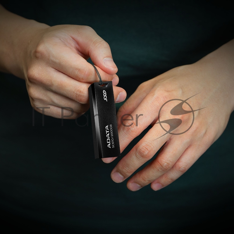 SSD жесткий диск ADATA USB3.2 1TB EXT. SC610-1000G-CBK/RD