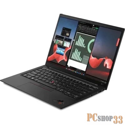 Ноутбук Lenovo ThinkPad X1 Carbon G11 Core i7 1365U 16Gb SSD1Tb Intel Iris Xe graphics 14 IPS 2.2K (2240x1400) noOS black WiFi BT Cam (21HNA09PCD)