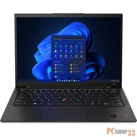 Ноутбук Lenovo ThinkPad X1 Carbon G11 Core i7 1365U 16Gb SSD1Tb Intel Iris Xe graphics 14 IPS 2.2K (2240x1400) Windows 11 Professional black WiFi BT Cam (21HNA06GCD)