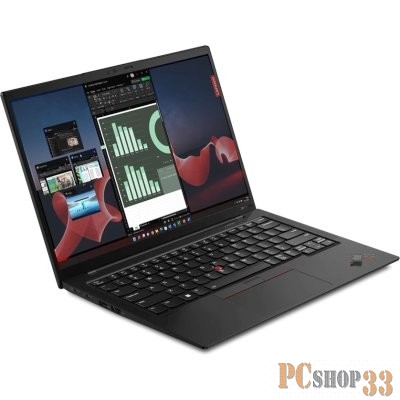Ноутбук Lenovo ThinkPad X1 Carbon G11 Core i7 1365U 32Gb SSD1Tb Intel Iris Xe graphics 14 IPS 2.2K (2240x1400) 4G Windows 11 Professional black WiFi BT Cam (21HNA09QCD)
