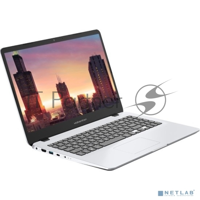 Ноутбук Maibenben M513 Core i3 1115G4 8Gb SSD256Gb Intel UHD Graphics 15.6 IPS FHD (1920x1080) Linux silver WiFi BT Cam 4440mAh (M5131SA0LSRE0)