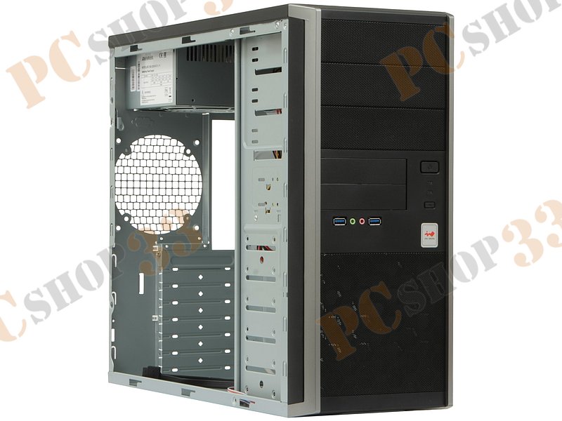 Корпус Miditower IN-WIN EAR-035U3, ATX, черно-серый (500Вт)