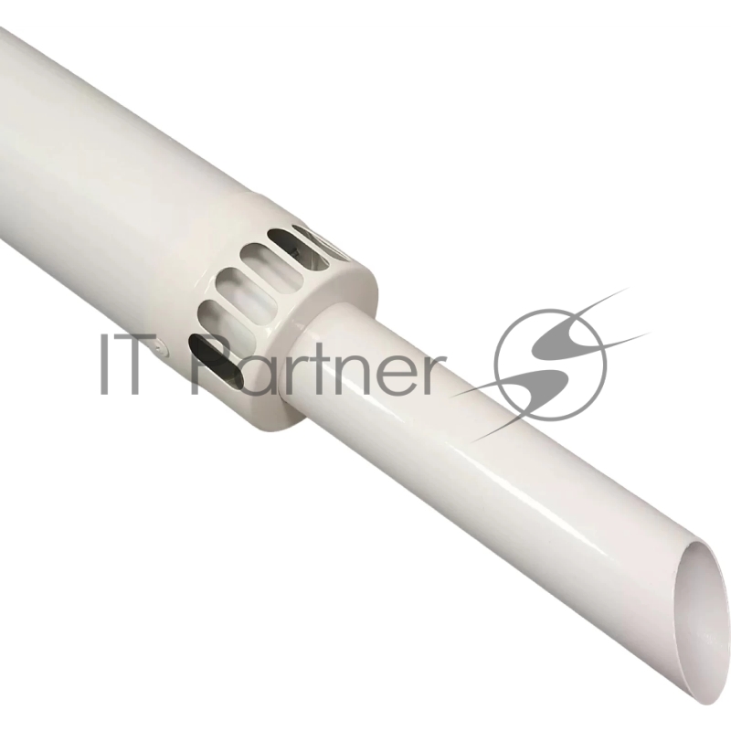 Труба коаксиальная с наконечником d 60-100 мм 1000 мм выступ дымовой трубы 250 мм, антиоблединительное исполнение