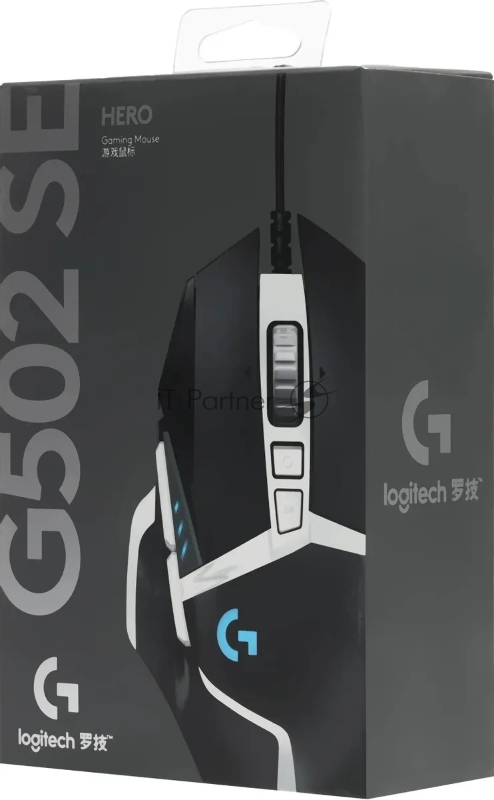 Мышь Logitech G502 SE HERO черный/белый лазерная (16000dpi) USB (11but)